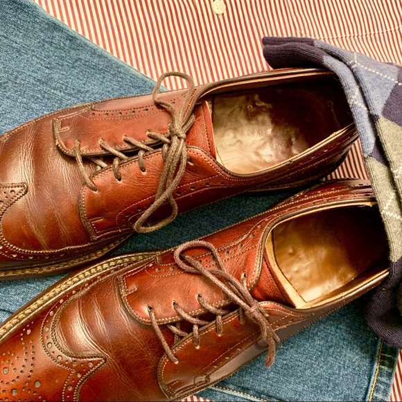 Vintage E.T. Wright Mahogany Longwings, Size 11 A - Picture 4 of 9